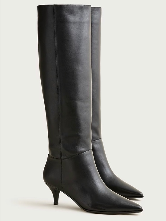 J. Crew Shoes - J. Crew “Stevie” Black Knee-High Leather Boots 8 New in Box